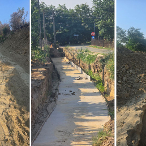 Începe construcția santurilor colectoare pentru a preveni inundațiile în Saligny