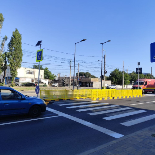 Noua trecere de pietoni pe Soseaua Mangaliei, în Constanța