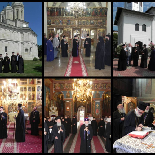 vizită a ierarhilor greci la eparhia noastră cu ocazia sărbătorii sfântului ierodiacon Nifon