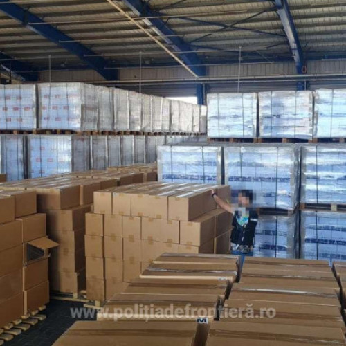 Peste 15 milioane de țigarete de contrabandă, descoperite într-un container sosit din Emiratele Arabe Unite