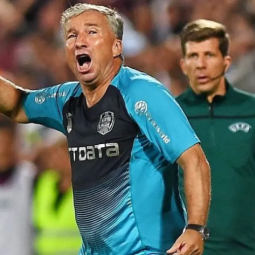 Cât a fost în meciul CFR Cluj - Universitatea Craiova, antrenorul Dan Petrescu a fost eliminat după ce a protestat vehement la decizia arbitrului Răzvan Vidican. Potrivit stiridecluj.ro, Petrescu a contestat neacordarea unui penalty pentru echipa sa, iar reacțiile sale au devenit agresive, ceea ce a dus la avertisment și, ulterior, la eliminare. Antrenorul a refuzat să plece de pe bancă după cartonașul roșu și a stat zeci de secunde nepărăsind zona, fiindu-i dificil să fie oprit de colaboratorul său, Cristi Paniu.
