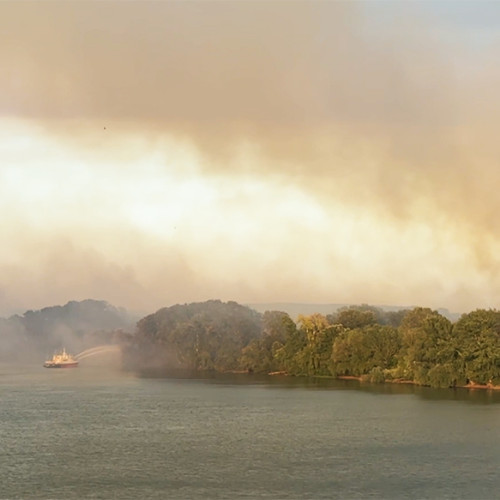 Eforturi massive pentru stingerea incendiilor din zona Tulcea