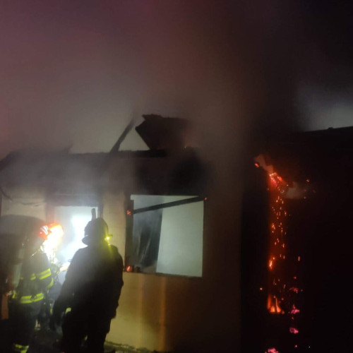 incendiu în Poiana Ampoiului, județul Alba