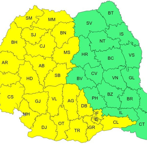 Cod galben de caniculă în Alba și în jumătatea de vest a țării, de Sfânta Maria