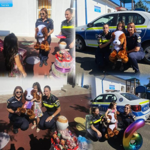 o zi specială pentru Rebeca, viitoarea polițistă din Suraia