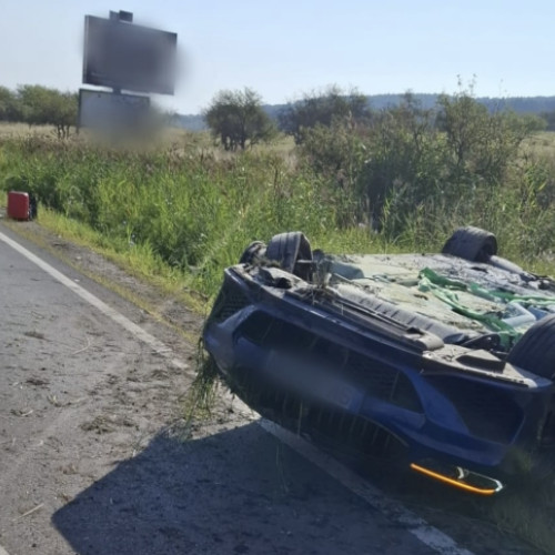 Accident rutier pe Calea Turzii, în zona Wonderland, în apropiere de Cluj-Napoca