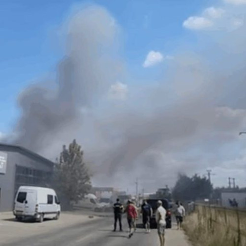 incendiu de proporții la depozit Sameday din Iași