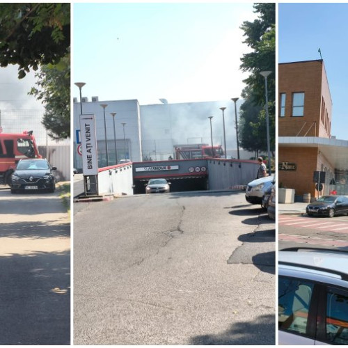 Incendiu la o magazie exterioară a supermarketului Carrefour din Bacău