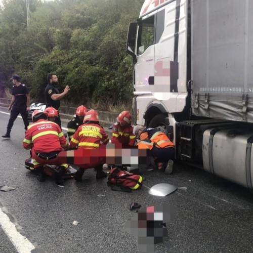 Accident grav pe DN 6 în apropierea gării Orșova