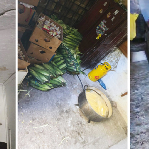 Condiții inadecvate pentru prepararea kurtosilor în Eforie, filmate în zona de producție