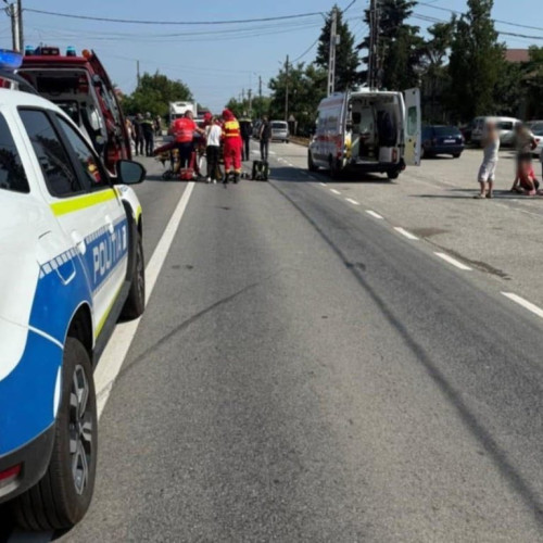 Accident pe DN 56A în Mehedinți, o persoană rănită