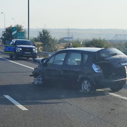 accident pe autostrada A4 spre Ovidiu