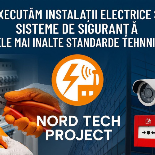 firma Nord Tech Project SRL din Botoșani oferă servicii complete pentru instalații electrice și soluții smart