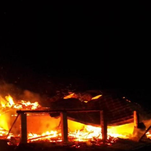 incendiu pe strada gilău, județul cluj