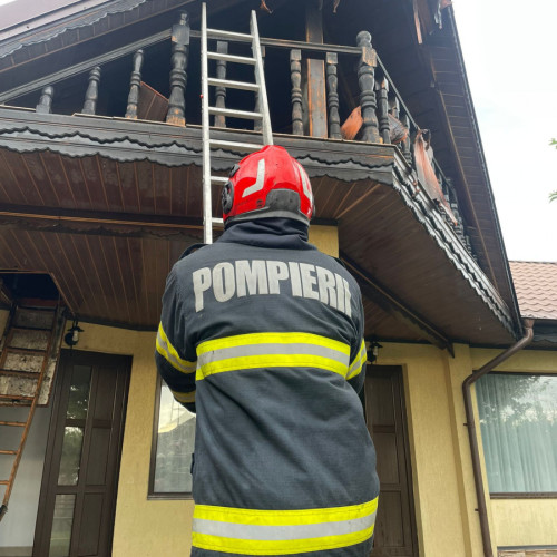 Incendiu într-o locuință din comuna Pechea, județul Galați