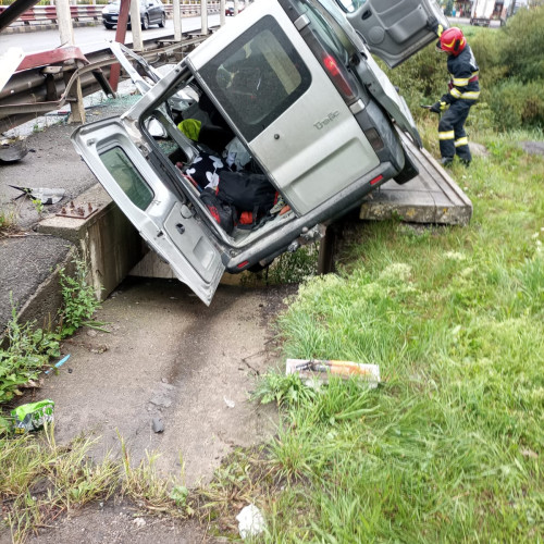 Accident pe DN 17 în municipiul Câmpulung Moldovenesc