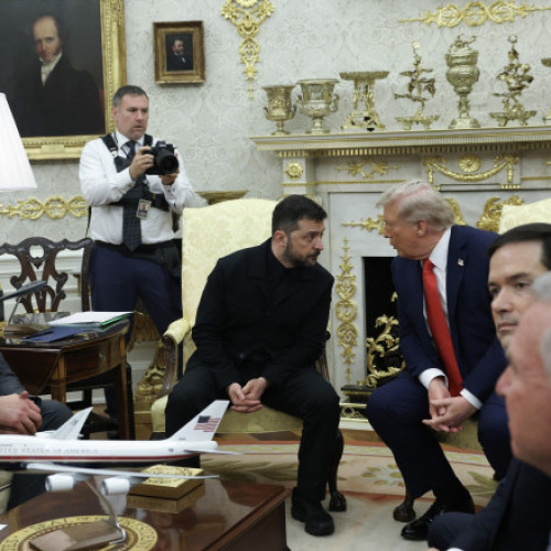 Donald Trump și Volodimir Zelenski s-au întâlnit la Casa Albă înainte de o discuție esențială despre războiul din Ucraina