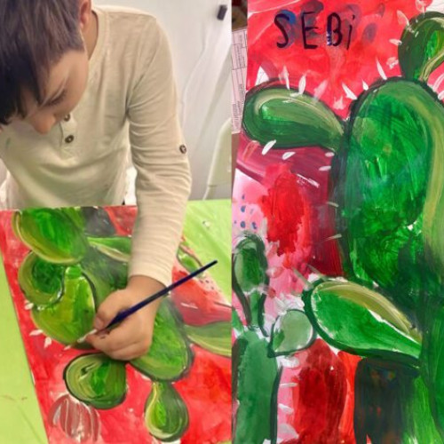 Sebastian Pascu, un mic artist de 10 ani, cucerește cu culoarea libertății