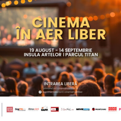 cinema în aer liber revine pe insula artelor din parcul titan în 2025