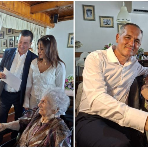 Primăria Târgu Ocna a sărbătorit 100 de ani pentru "doamna moasă" Constanța Gal