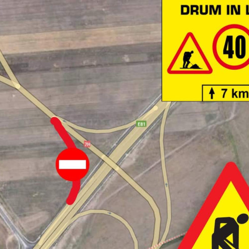 Restricții de circulație pe autostrada A1 în zona Sibiu