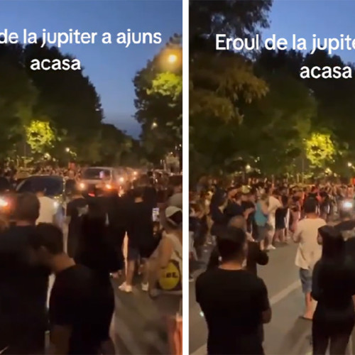 Eroul de la Jupiter, primit acasă cu aplauze de sute de oameni