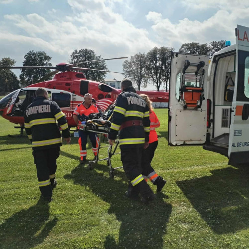 Elicopter SMURD, chemat de urgență pentru un pacient grav în Botoșani