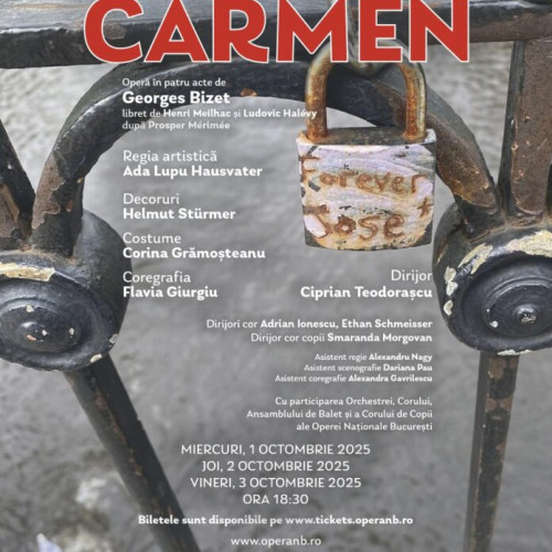 opera națională din bucurești deschide stagiunea 2025-2026 cu premiera spectacolului „Carmen”