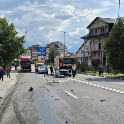 accident pe drumul national 66 în zona hunedoara