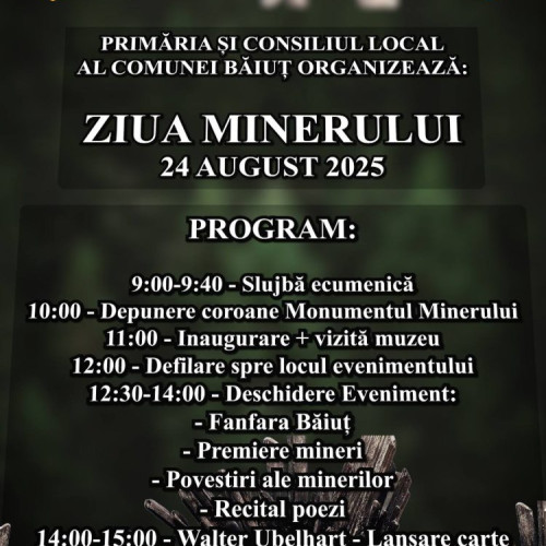 ziua minerului la baia mare, un eveniment dedicat tradiției și memoriei mineritului