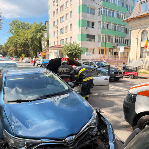 accident cu trei mașini în Botoșani