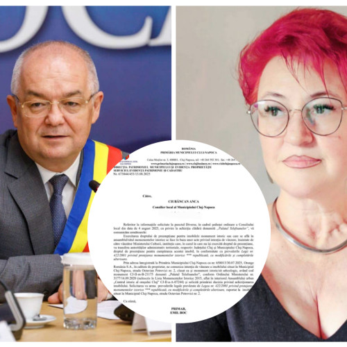 Primarul Emil Boc, acuzat de consilierul AUR Anca Ciubancan că a transmis informații false despre &quot;Palatul Telefoanelor&quot;