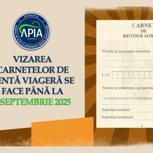 Termen limită pentru depunerea documentelor privind renta viageră agricultorilor în Vrancea