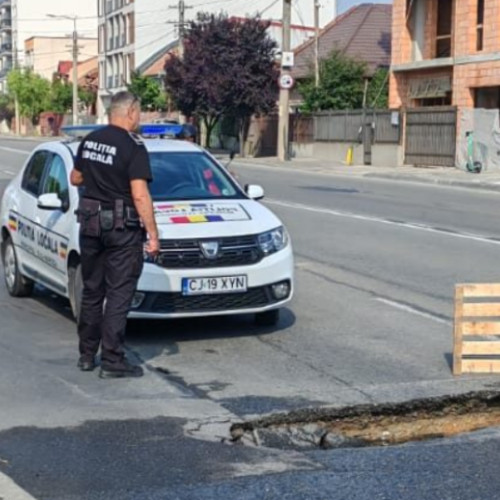Sergent de poliție rănit în accident grav pe strada Câmpina din Cluj-Napoca