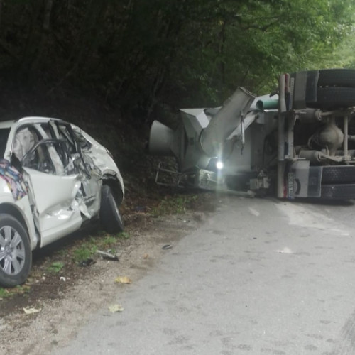 Accident spectaculos la Târnești, în zona Village