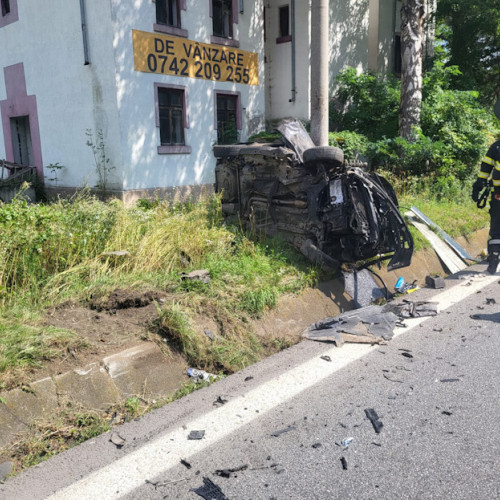 accident pe Valea Oltului, în zona Caineni - Râu Vădului