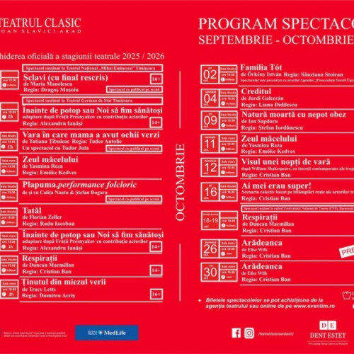 toamna teatrala la arad aduce emotie si diversitate pe scena teatrului clasic &quot;ioan slavici&quot;