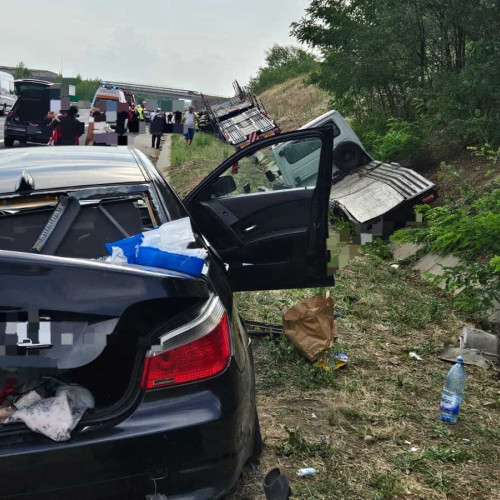 accident pe autostrada A1 în județul Alba