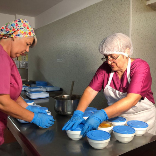 spațiu modern pentru servirea hranei la spitalul de pneumoftiziologie sibiu