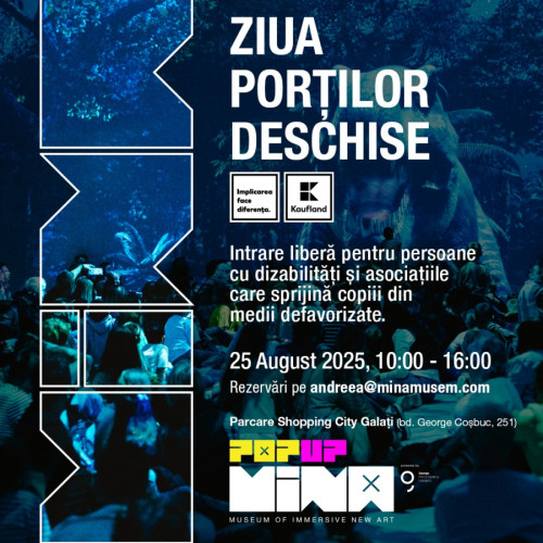 ziua porților deschise la mina pop-up galati pentru persoanele cu dizabilități și ONG-uri