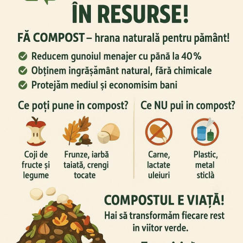 operatorul de salubritate din dambovita promovează compostarea resturilor vegetale