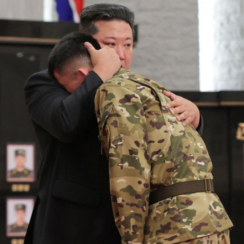 Kim Jong Un, emotie si recunoastere pentru soldatii nord-coreeni in cadrul unei ceremonii la Phenian