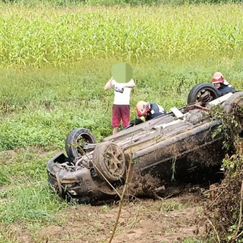 Accident rutier în Salva: o femeie a scăpat cu răni ușoare
