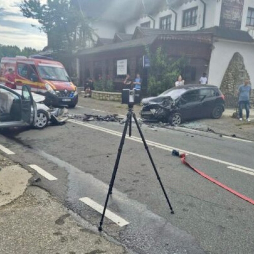 accident grav pe dn 11 în județul bacau, două persoane rănite