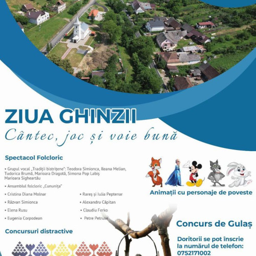 Cartierul Ghinda sărbătorește ziua ghinzii duminică, 24 august