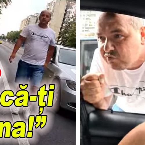 Scandal între doi șoferi la rondul de la Drăgești