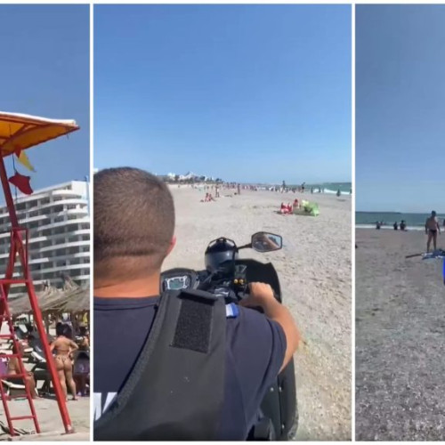 incident pe plaja din venus: turist scos cu cătuşe după ignorarea steagului roşu