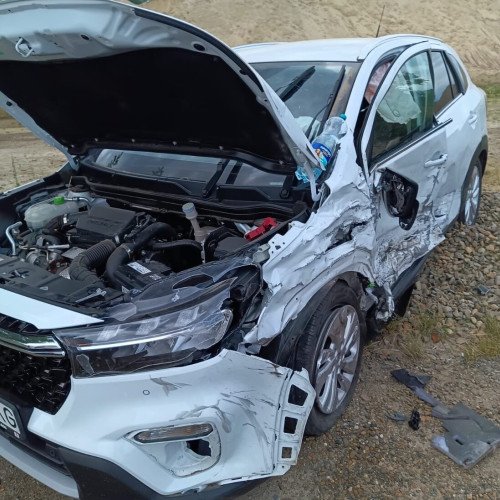 accident pe drumul european 58 în apropierea localității hutani