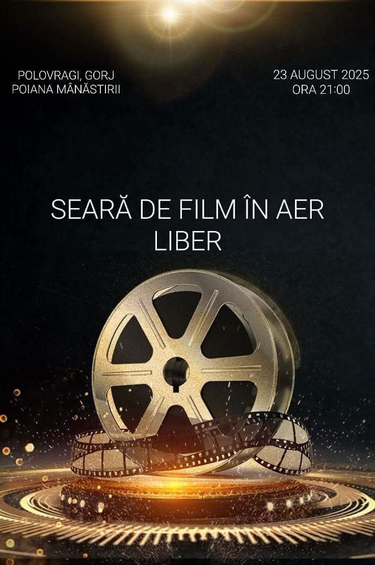 seară de film în aer liber la Polovragi