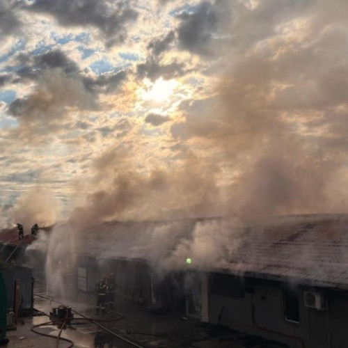 Incendiu major în Buftea, aproape de București